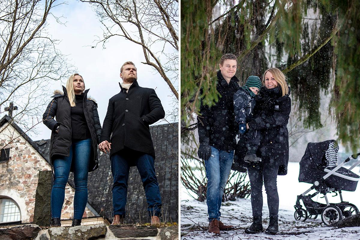 Lila Petäjän ja Matias Malmgrenin häät ovat vaarassa lykkääntyä. Kalle, Juho, Anna ja Jaakko Sorja viettivät kastejuhlaa metsässä.